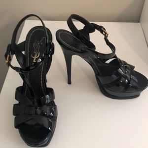 YSL patent leather black tribute size 38